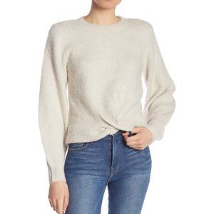 Joie Stavan Crew Knit Sweater Snow Size Small